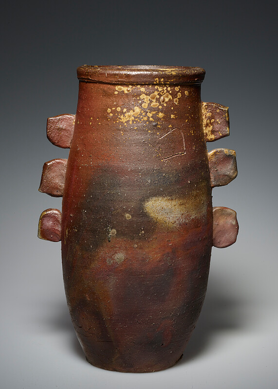 Bizen ware flower vase with handles, Kitaōji Rosanjin | Mia