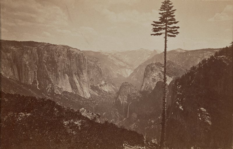 The Yosemite Valley from the Mariposa Trail, Carleton E. Watkins, 1865