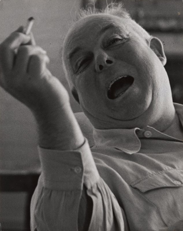 Jean Renoir, French Film Director, with Cigarette, Sanford H. Roth, 1960s