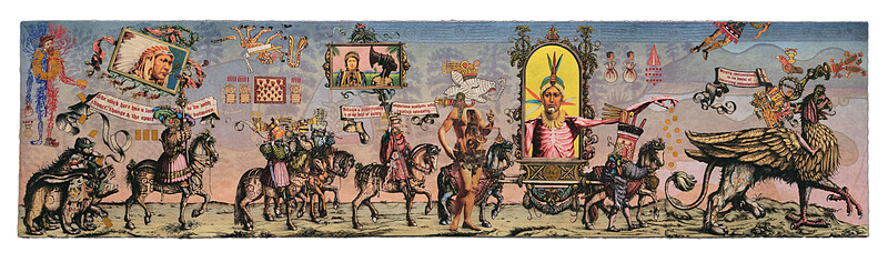 The Waters of Oblivion in Mictlán, Enrique Chagoya, 2021