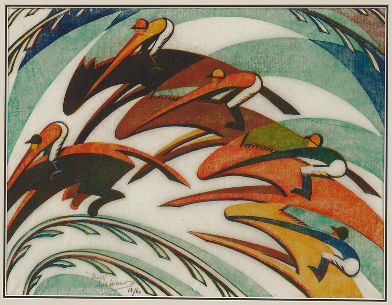 Racing, Sybil Andrews, 1934