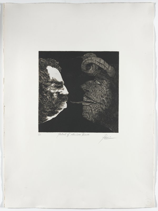 Portrait of Ambrose Bierce, Peter Paone, 1963