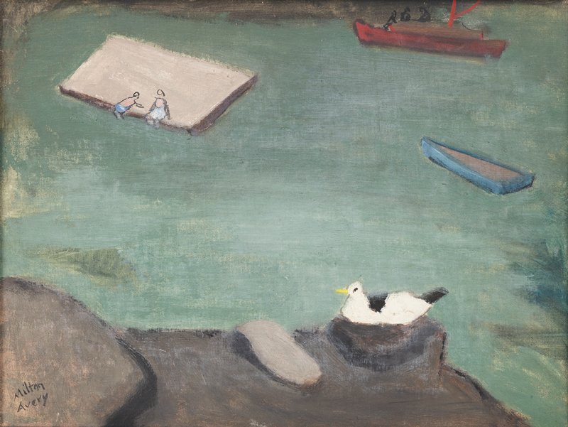 Bird and Bathers, Milton Avery, 1941