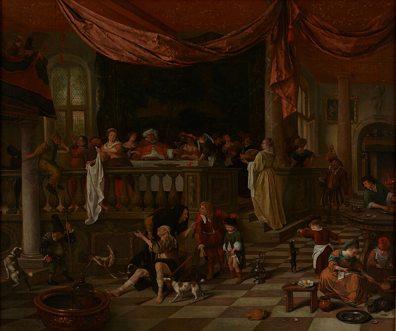 Lazarus and the Rich Man, Jan Steen, 1667