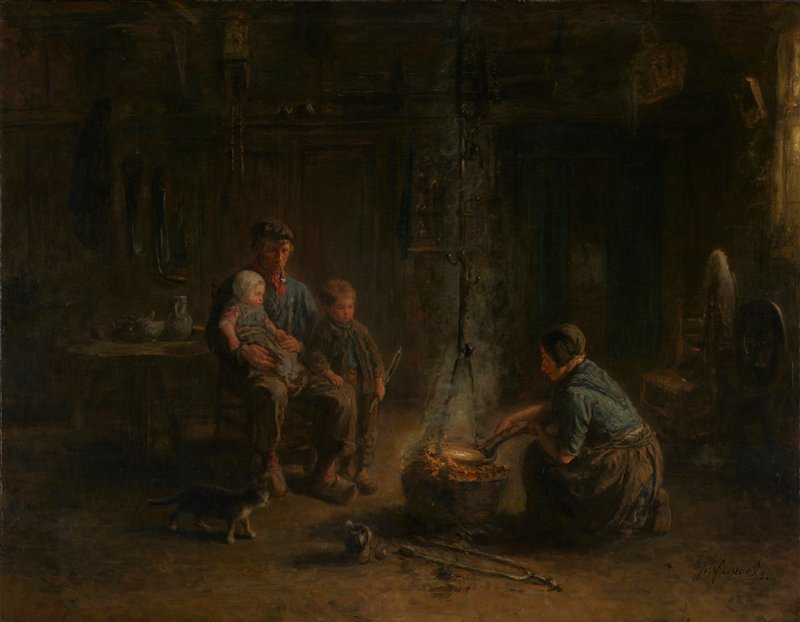 Pancake Day, Jozef Israëls, c. 1885