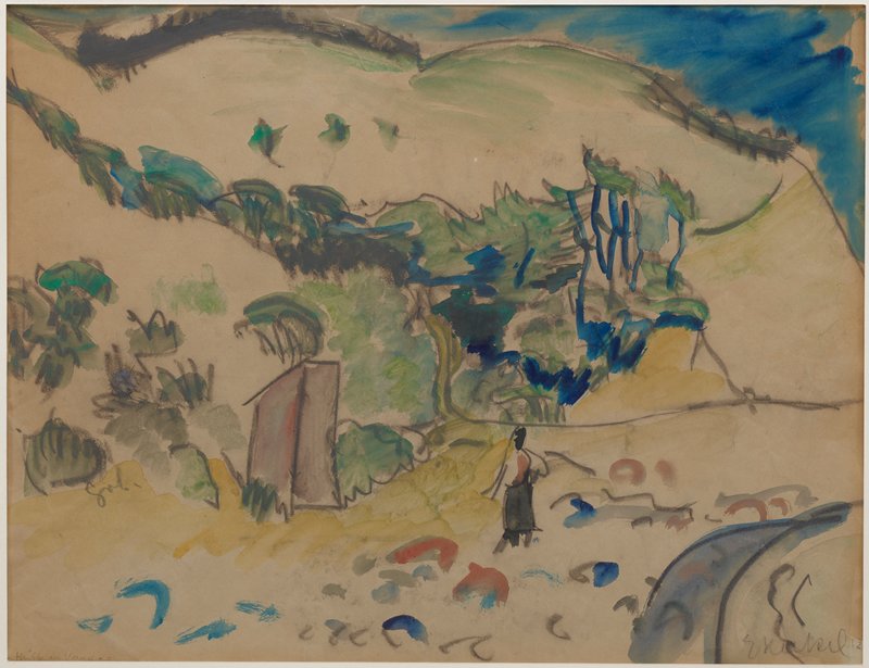 Hütte am Strand, Erich Heckel, 1912