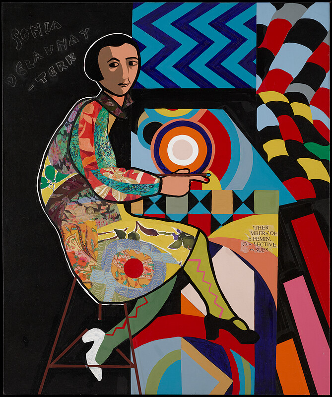 Untitled (Sonia Delaunay), Miriam Schapiro, 1987