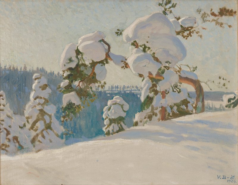 Winter Landscape, Väinö Blomstedt, 1904