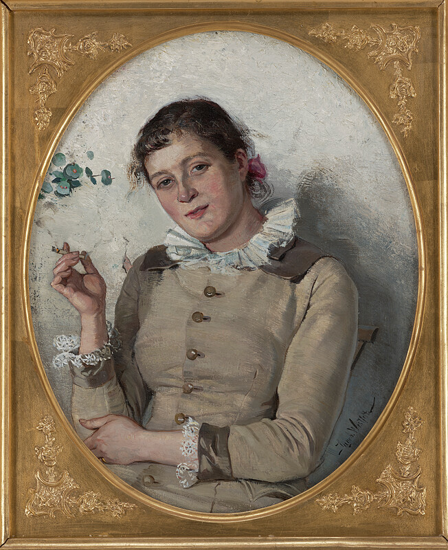 Self-portrait with Cigarette, Ingeborg Westfelt-Eggertz, ок. 1890