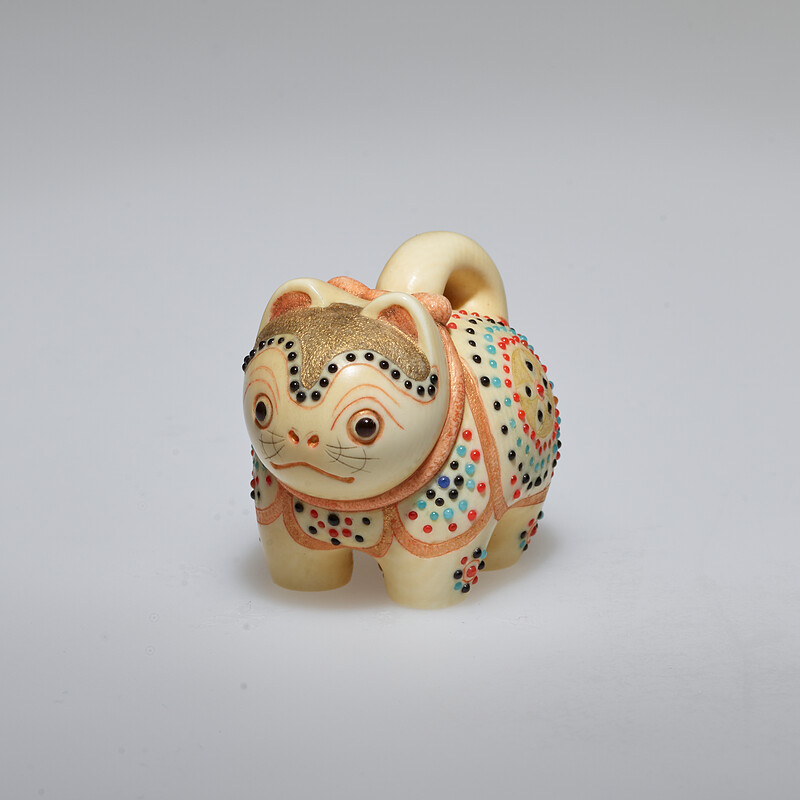 Dog-shaped doll (inu hariko), Tachihara Kangyoku, mid–20th century