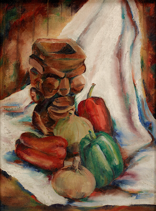 Still Life with Vegetables and Tiki, Henry W. Bannarn, c. 1934–39