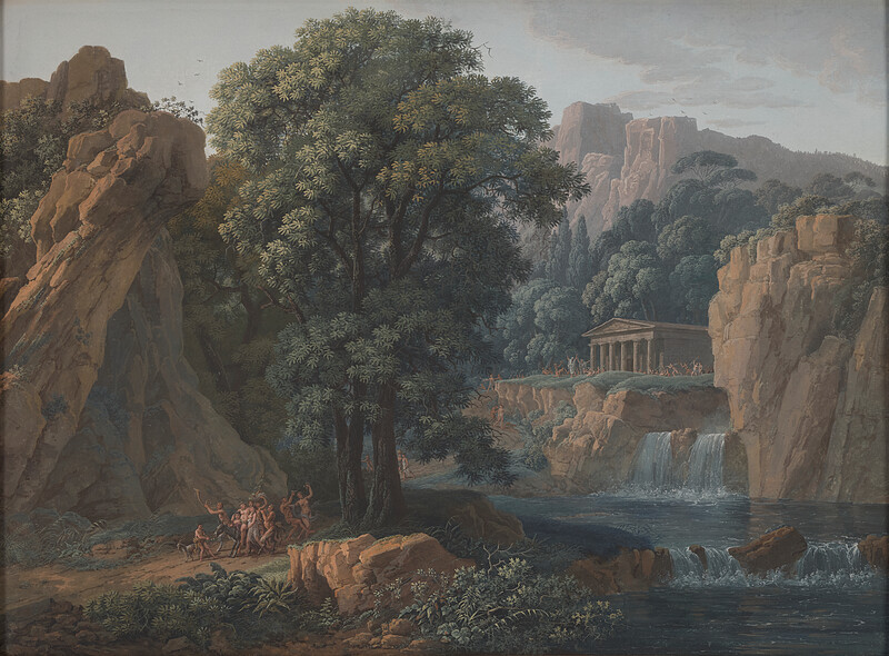 Bacchanal in a Classical Landscape, Louis Albert Guislain Bacler d'Albe, 1803