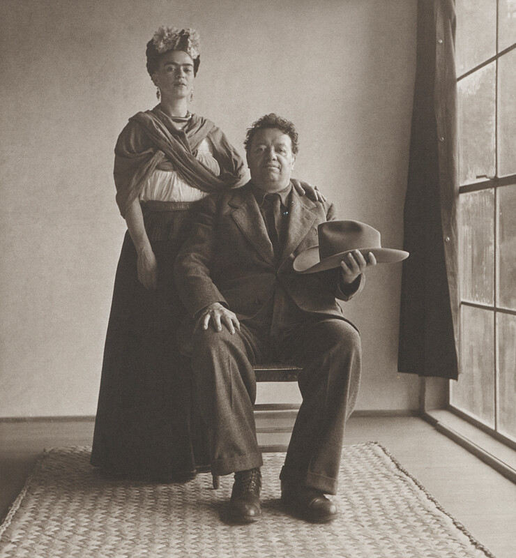 Frida and Diego with Hat, Nickolas Muray, 1941 (отпечаток позднее)