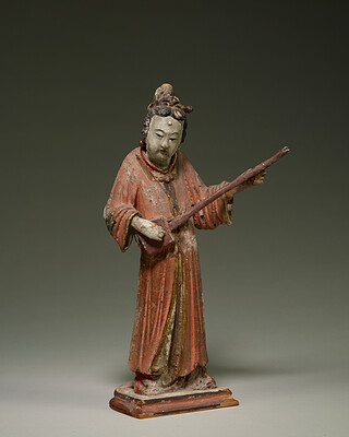 Female musician, one of a pair, 10th century