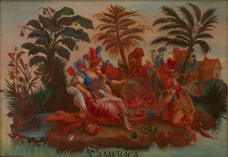 America, from Allegories of the Four Continents, Probably Mexico, 1779