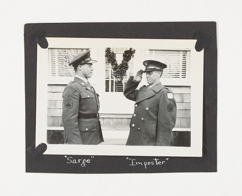 [Sarge and Imposter soldiers in uniform], c. 1955
