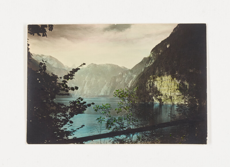 [Landscape with lake and mountains], 1958