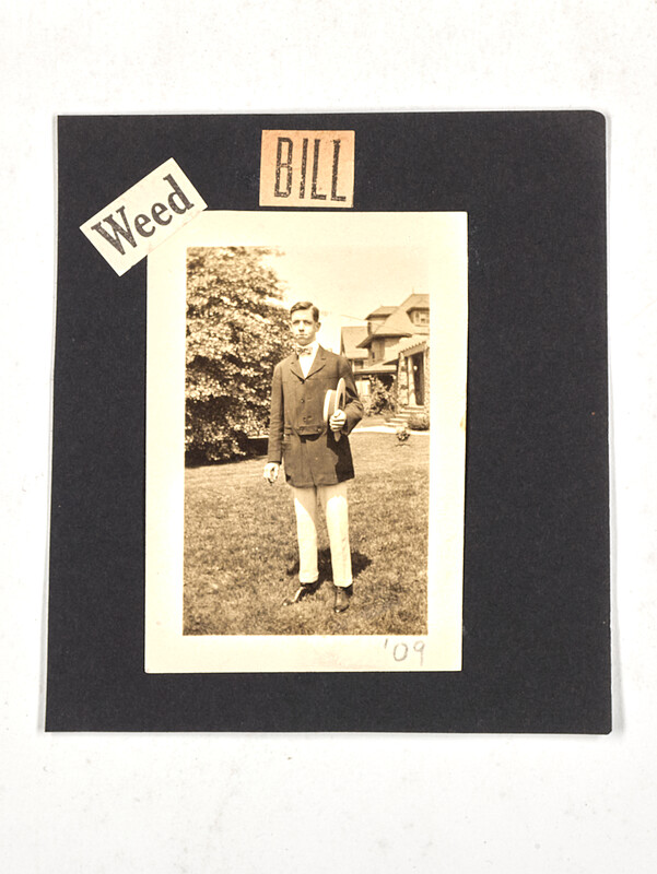 [Man standing on lawn], 1909