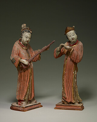 Pair of female musicians, 10th century