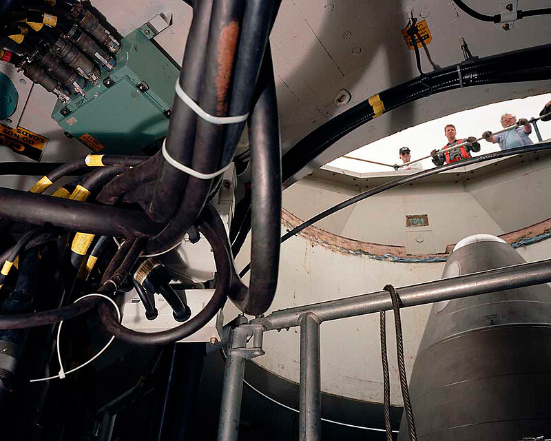Peacekeeper missile silo test launch preparation, Vandenberg Air Force Base, California, Paul Shambroom, 1993