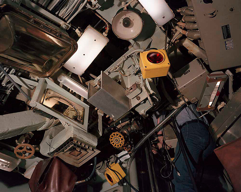 Poseidon submarine control room, USS John C. Calhoun, Naval Submarine Base Kings Bay, Georgia, Paul Shambroom, 1993