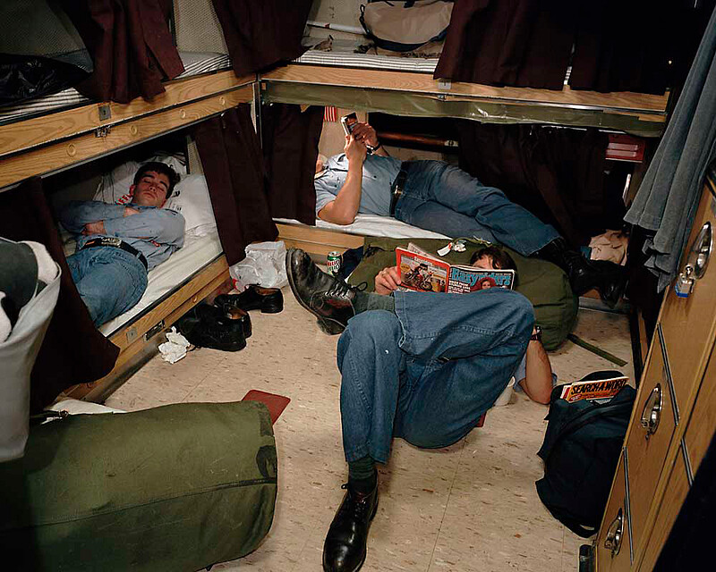Enlisted crew quarters, USS Alaska, Naval Submarine Base Bangor, Washington, Paul Shambroom, 1992