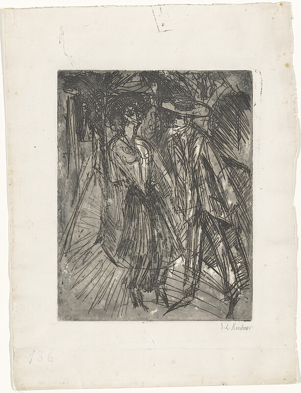 Coquette Offering Herself by Ernst Ludwig Kirchner