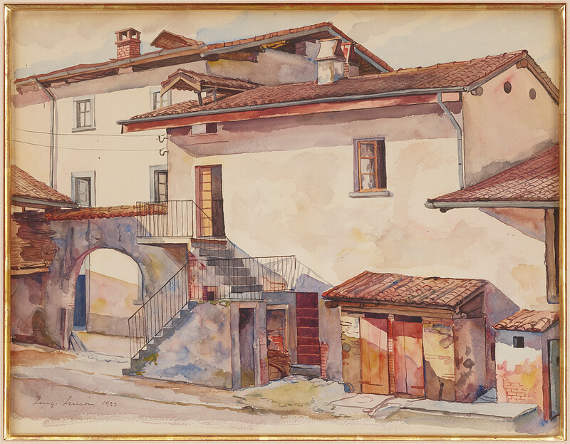 My Birthplace, Malnate, Luigi Lucioni, 1937