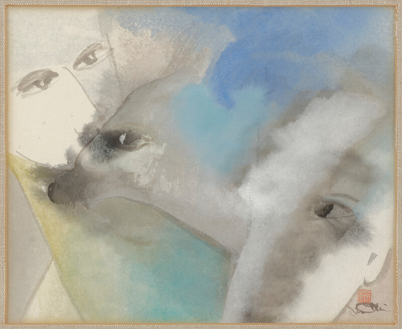 Two faces, Minol Araki, late 20th century