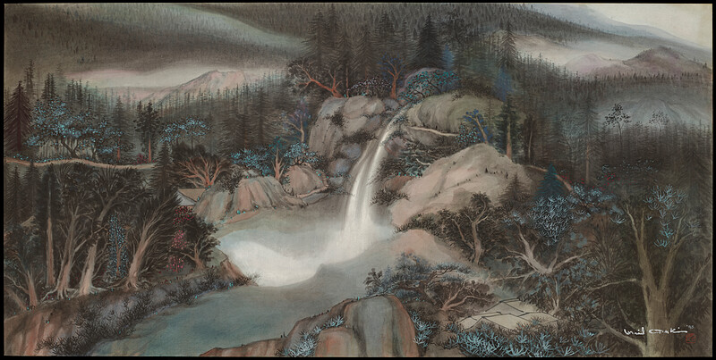 Landscape with waterfall, Minol Araki, 1995