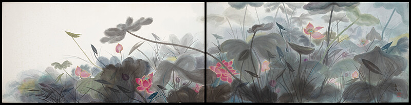 Lotus flowers, Minol Araki, 1996