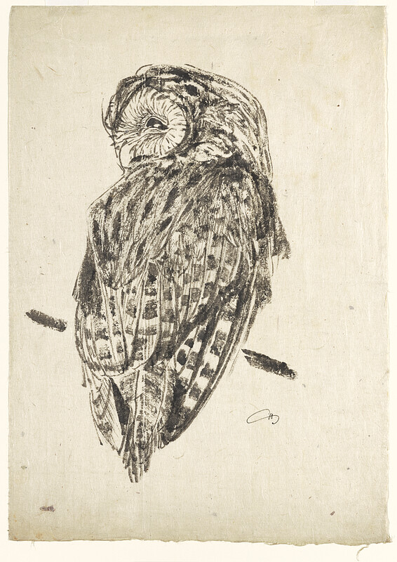 Owl, Jules Chadel, early 20th century