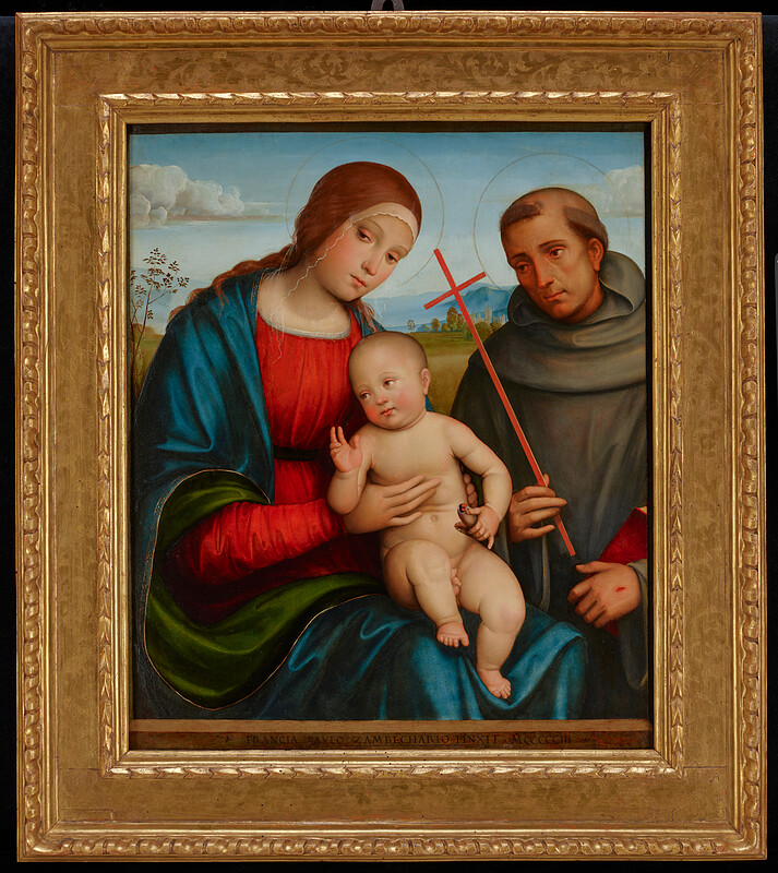 Madonna and Child with Saint Francis, Francesco Francia, 1503